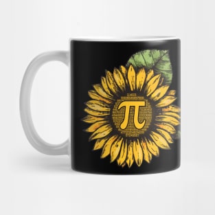 Pi Day Mathematic Symbol With Sunflower Costume Gift Mug